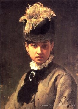 Portrait de Vera Repina, la femme de l'artiste