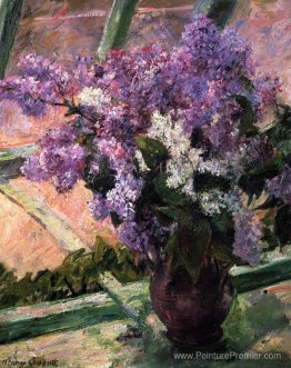 Lilas dans une fenêtre