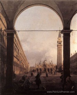 Piazza San Marco: en regardant vers l'est du coin nord-ouest