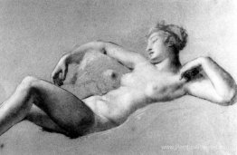 Femme allongée nue