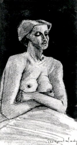 Femme nue, demi-longueur