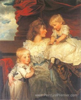 Portrait de Harriet, vicomtesse Duncannon avec ses fils