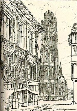 La flèche de la cathédrale Rouen