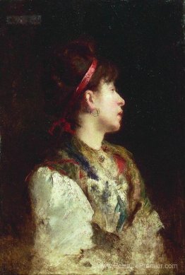 La fille avec le ruban rouge