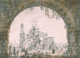 Vue du nouveau monastère de Jérusalem près de Moscou