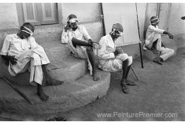 Quatre aveugles, Bhavnagar, Gujarat