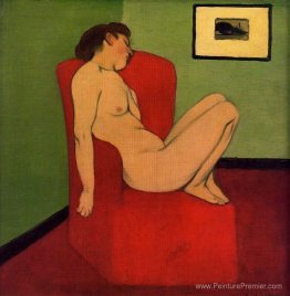 Femme assis nue