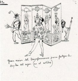 Croquis de deux rameurs Ondarroa (vizcaya)