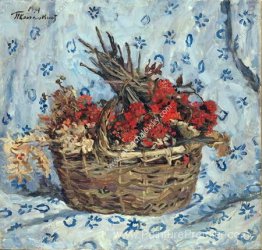 Nature morte. Rowan sur le bleu.