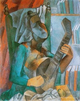 Femme avec une mandoline