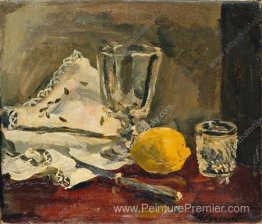 Nature morte. Citron et couteau.