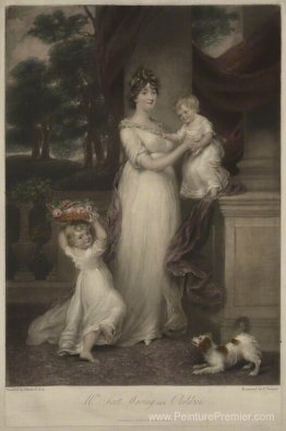 Maria Scott-Waring (née Hughes) et ses enfants