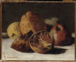 Nature morte avec des pommes et des grenades