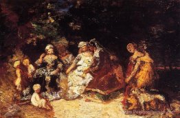 Femmes et cupides élégantes