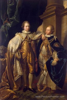 Portrait de George, Prince de Galles et Prince Frederick, plus t