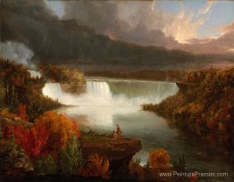 Vue distante des chutes du Niagara