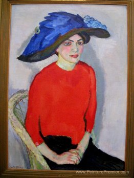 Portrait d'une dame en rouge