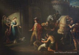 La première interview du roi Edgar avec Queen Elfrida (Aelfryth)