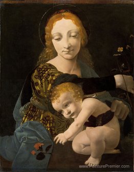 La vierge et l'enfant (la madone de la rose)