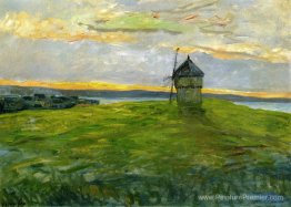 Paysage avec moulin