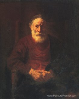 Portrait d'un vieil homme en rouge