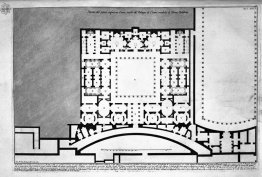 Les antiquités romaines, t. 1, plaque xlv. Plan de l'étage supér