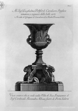 Vase antique de marbre (Villa albani)