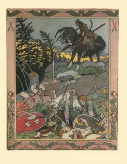 Illustration de l'histoire de la fée russe "Maria Morevna"