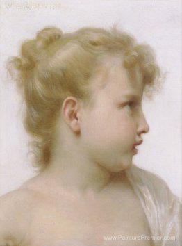 Tête d'une petite fille