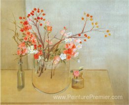 Bouquet d'hiver (coing fleuri, rosehaws, narcisse, rose d'hiver