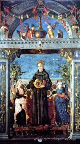Saint-Bernardine de Sienne avec les anges