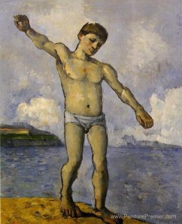 Bather avec des bras tendus