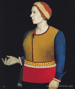 Portrait de la femme de l'artiste N.A. Malevich