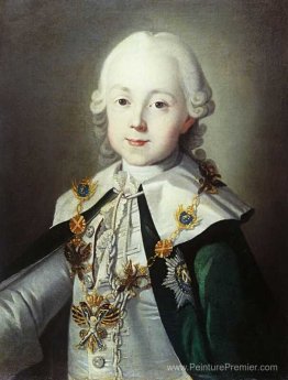 Portrait de Paul de Russie déguisé en chevalier de l'Ordre de St