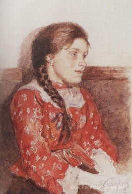 Fille avec une veste rouge