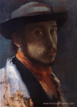 Autoportrait dans un chapeau doux