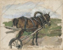 Le cheval en harnais. Sketch pour la peinture 'Le retour de la f