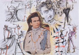 Dessin pour "Bacchanale": Ludwig II de Bavière