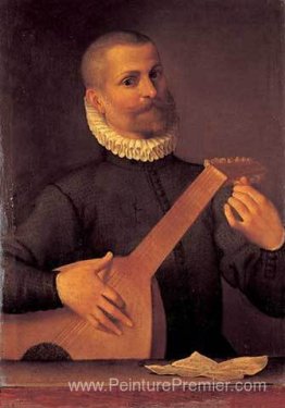 Portrait d'un luteniste (portrait du musicien Orazio Bassani)