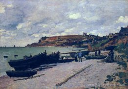 Sainte-Adresse, bateaux de pêche sur le rivage