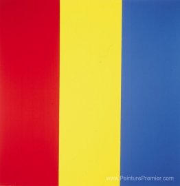 Peinture bleu jaune rouge n ° 1