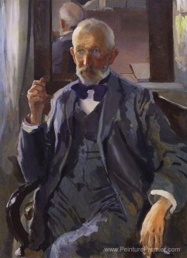 Portrait de A. Somov, le père de l'artiste