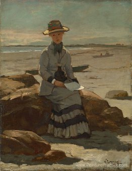 Jeune femme sur la plage