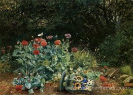 Fleurs d'été dans un coin calme du jardin