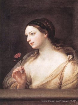 Fille avec une rose