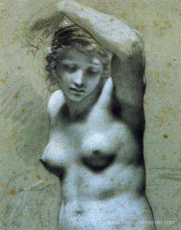 Buste de nue féminine