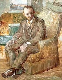 Portrait du marchand d'art Alexander Reid, assis dans une chaise