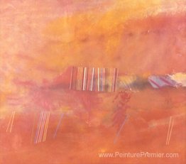 Peinture de ligne orange