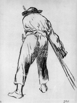 Sketch de l'agriculteur en mouvement