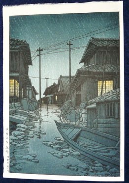 Pluie de nuit à Kawarako, Ibaraki